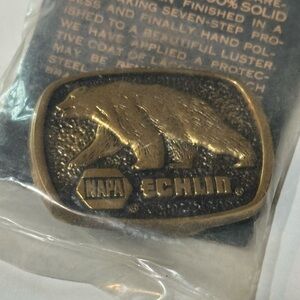 Vintage NAPA Echlin Grizzly Bear Belt Buckle Made in U.S.A.